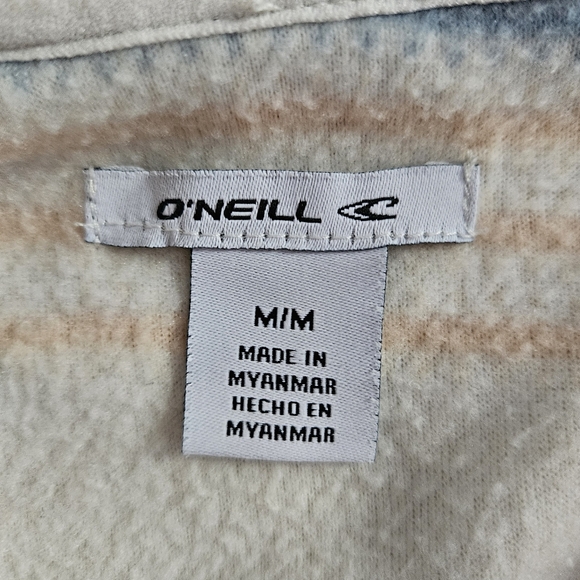 Oneill Fleece Striped Hooded Sweater - Picture 2 of 4